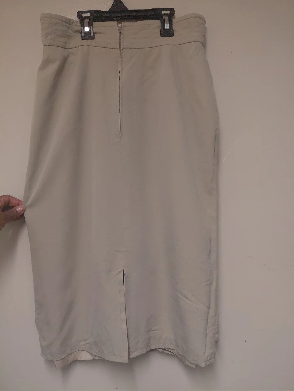 Vintage Louis Feraud Tan Pencil Skirt Size 10